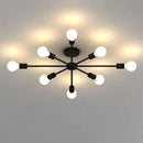 lustre moderne industriel pour décoration intérieure rétro simple