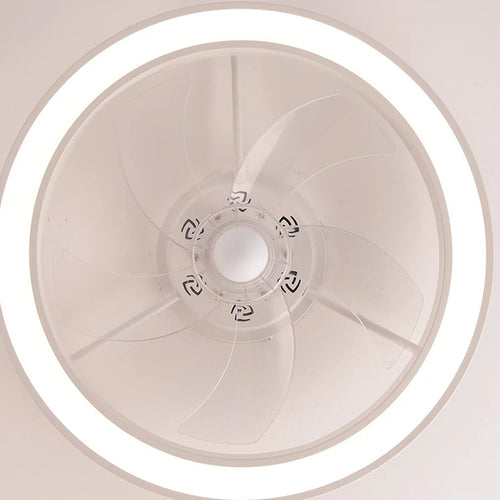 Modern LED Fan Light Remote Control Timed Electric Fan Bedroom, Living Room Decoration, Home Decoration LED Ceiling Fan Light - vue 6 sur 8