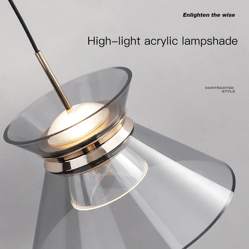 suspension moderne à led petite taille pour intérieur décoratif - vue 5 sur 8