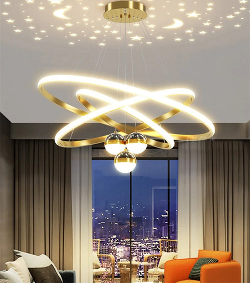 lustre led romantique projecteur de ciel étoilé avec télécommande - vue 6 sur 16