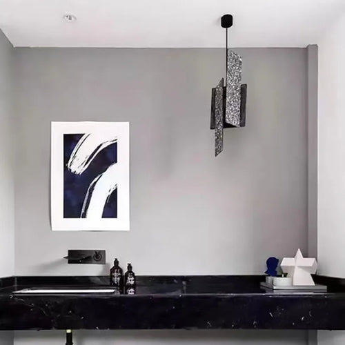 suspension art déco terrazzo réglable pour intérieur élégant - vue 3 sur 9