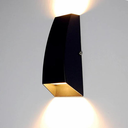 Applique murale extérieures LED étanche haut et bas applique murale AC90-260V 2*3W COB ampoule en aluminium cour jardin porche couloir lumières - vue 2 sur 6