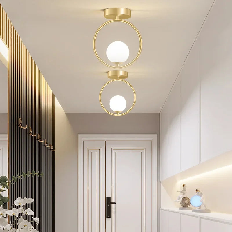 plafonnier moderne en verre pour éclairage intérieur décoratif - vue 6 sur 10
