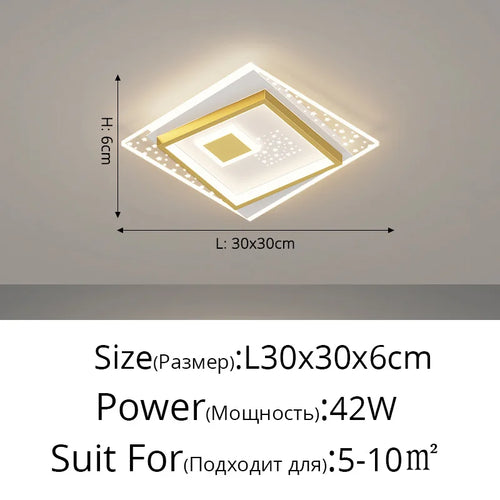lustre moderne en led pour éclairage d'allée et couloir - vue 11 sur 12