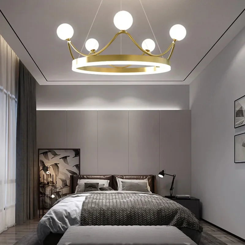 lustre moderne à led design pour intérieur élégant - vue 4 sur 8