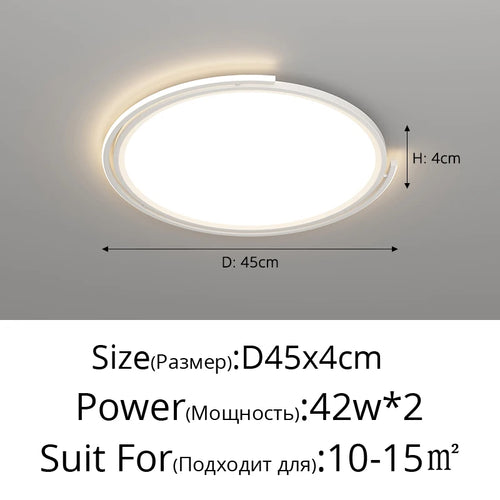 plafonnier led moderne pour éclairage décoratif intérieur - vue 13 sur 14