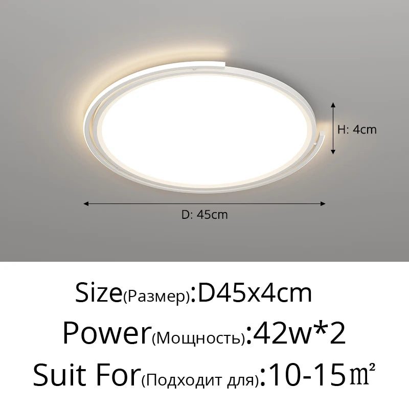 plafonnier led moderne pour éclairage décoratif intérieur - vue 13 sur 14