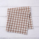 Serviette de table coton vichy style champetre 42x42