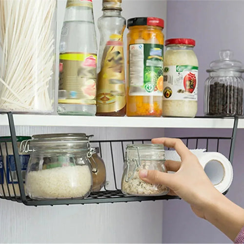 panier suspendu polyvalent pour rangement et organisation - vue 4 sur 18