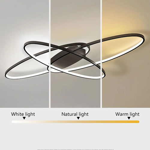 lustre led créatif luminaire de suspension plafonnier - vue 4 sur 6