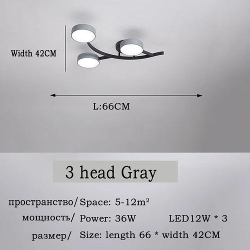 plafonnier led design moderne pour éclairage intérieur élégant - vue 11 sur 17