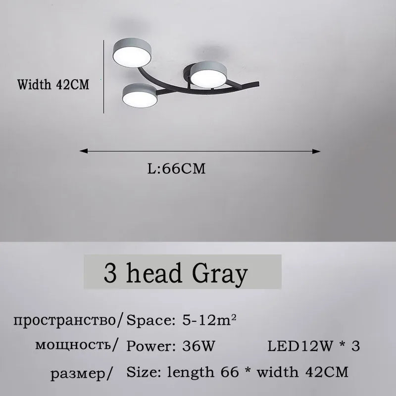 plafonnier led design moderne pour éclairage intérieur élégant - vue 10 sur 17