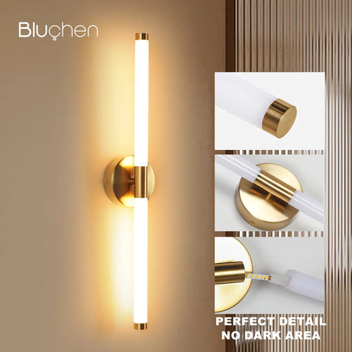 applique murale à led double abat-jour haut bas design élégant - vue 2 sur 6
