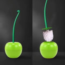 brosse de toilette cerise avec long manche et support créatif