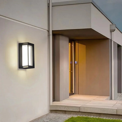 Applique murale extérieure Led moderne Ip65 étanche porche balcon jardin extérieur applique lumières Villa terrasse maison luminaires - vue 7 sur 7
