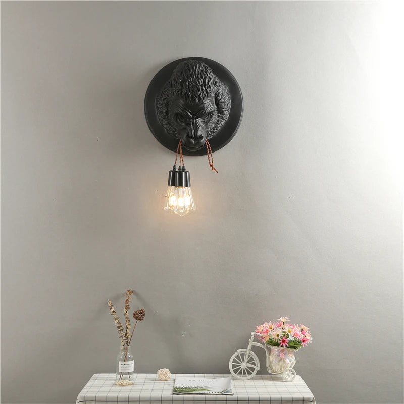 applique murale moderne en résine style art déco vintage lumineux - vue 3 sur 10