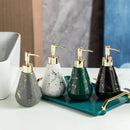 bouteille en céramique marbrée avec diamants pour rangement décoratif