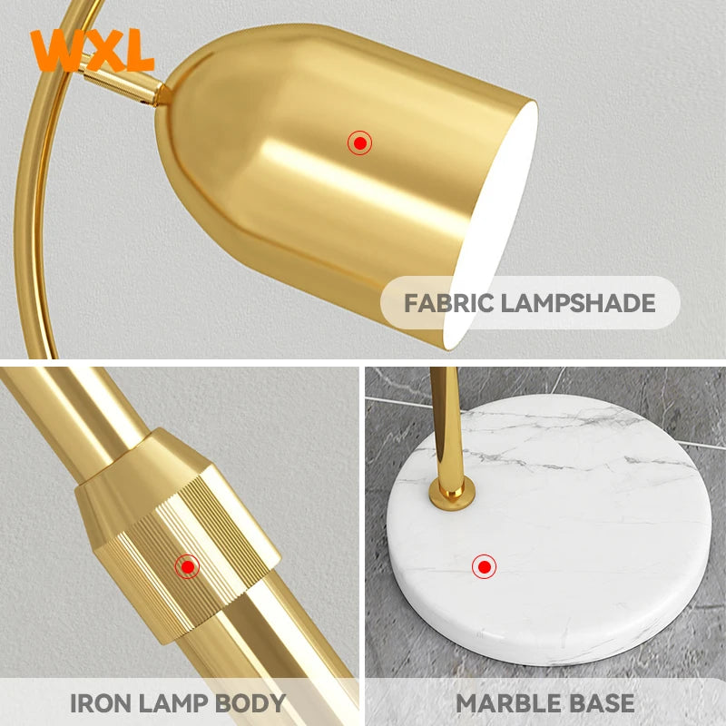 lampadaire led moderne à éclairage réglable design nordique - vue 3 sur 8