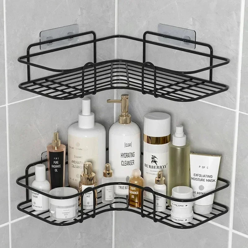 étagère murale de rangement pour cosmétiques et shampoing - vue 1 sur 10
