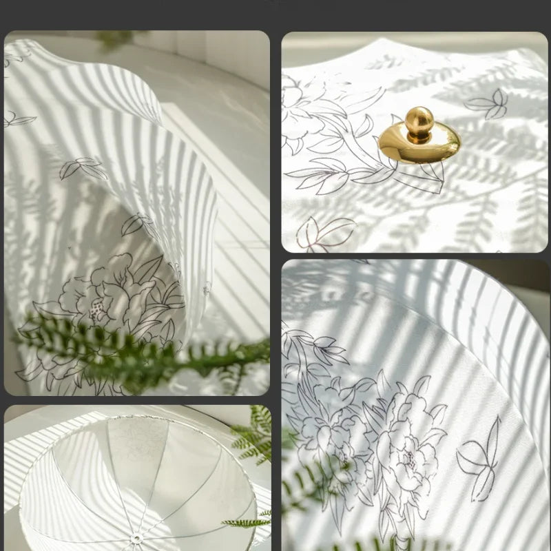 lustre moderne nordique en tissu pour intérieur élégant - vue 4 sur 9