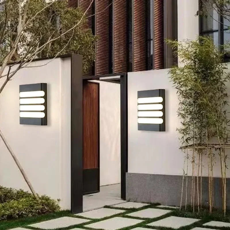 applique murale moderne pour extérieur étanche et design - vue 3 sur 10