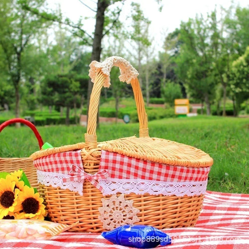 paniers de rangement en osier pratiques et mignons - vue 2 sur 6