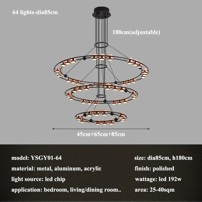 lustre led créatif italien en forme de haricot pour décoration intérieure - vue 14 sur 15