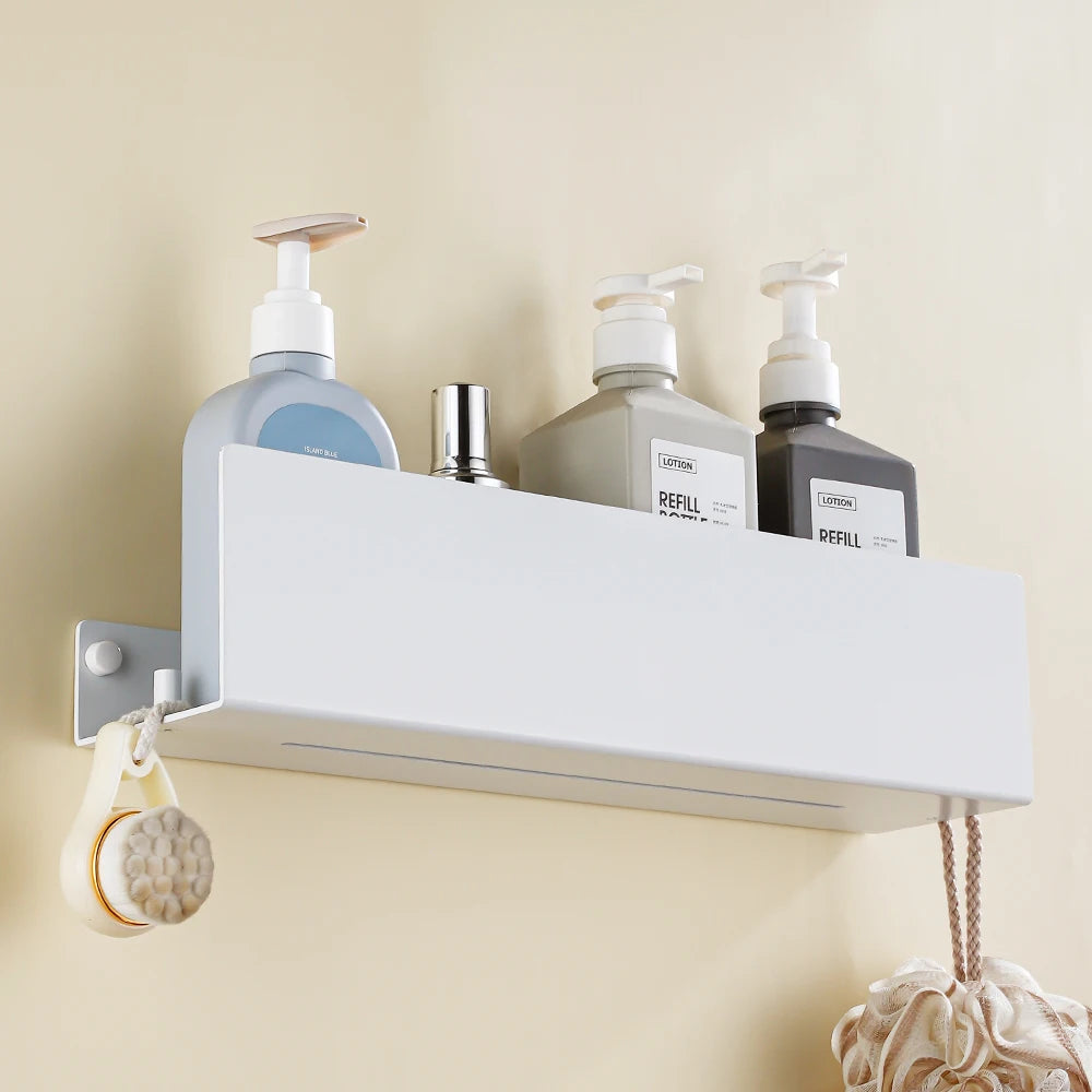 etagère de douche avec crochet pour articles de bain et cuisine - vue 4 sur 15