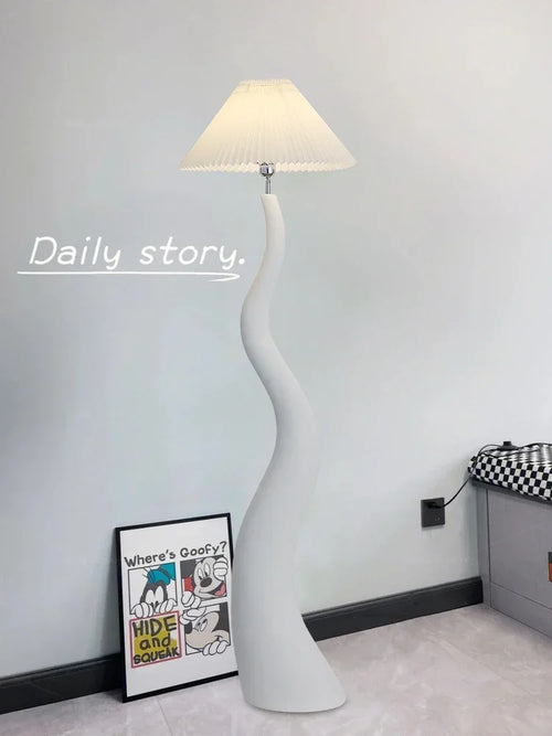 lampadaire courbé style nordique décoration haut de gamme champignon - vue 6 sur 9