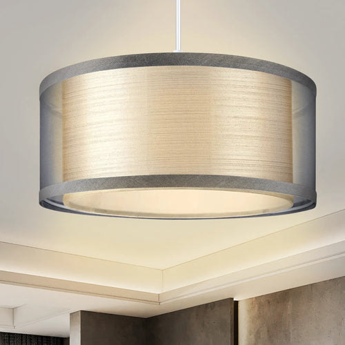 Améliorez votre décoration d'intérieur avec un abat-jour gris moderne pour plafonniers – Parfait pour les salons - vue 2 sur 7