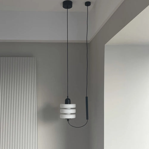 suspension scandinave en verre design minimaliste pour éclairage intérieur - vue 6 sur 7