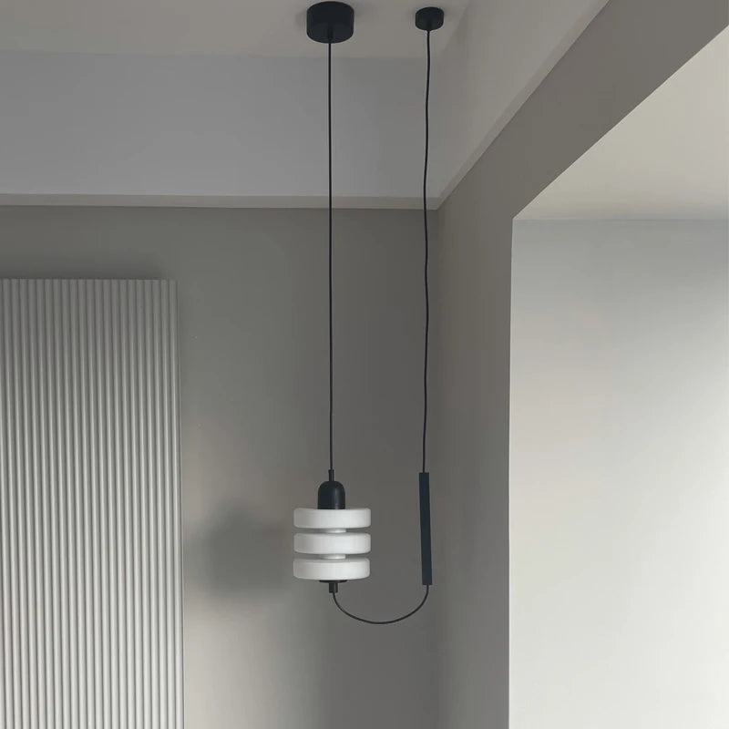 suspension scandinave en verre design minimaliste pour éclairage intérieur - vue 5 sur 7
