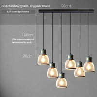 lampes suspendues en ciment pour loft industriel abat-jour en fer forgé