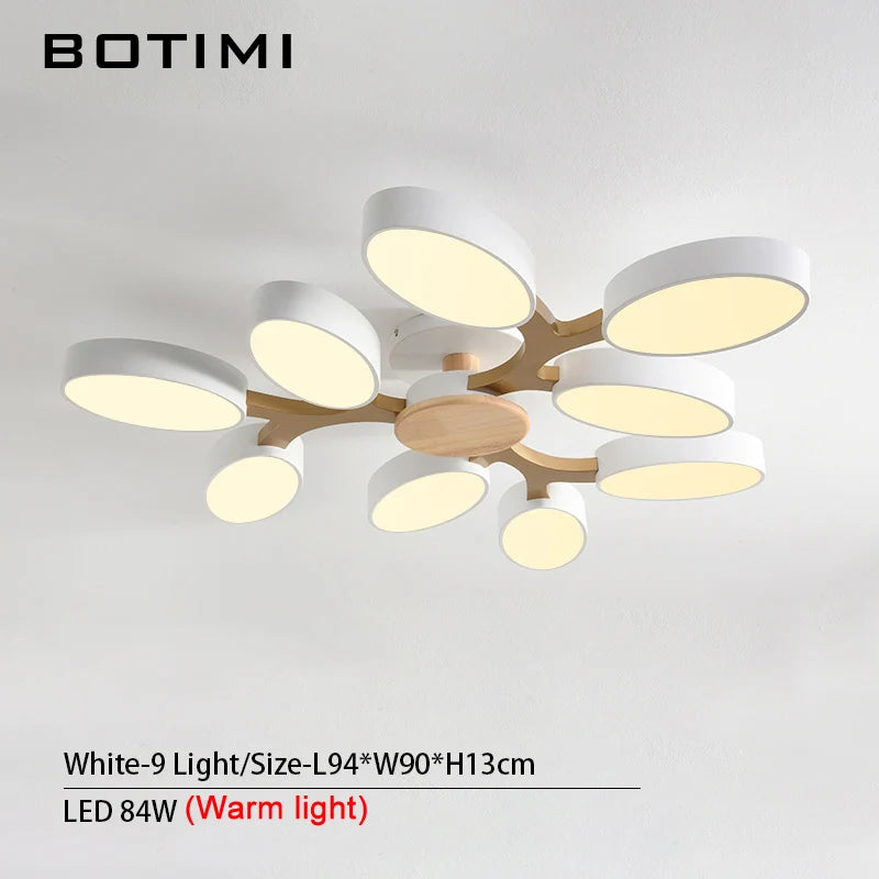 plafonnier LED gris en forme d'arbre - vue 16 sur 32