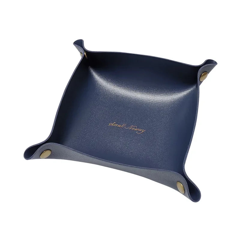 boîte de rangement en cuir pour bureau et accessoires - vue 11 sur 20