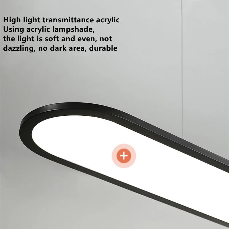 lustre suspension led design minimaliste pour éclairage - vue 5 sur 16