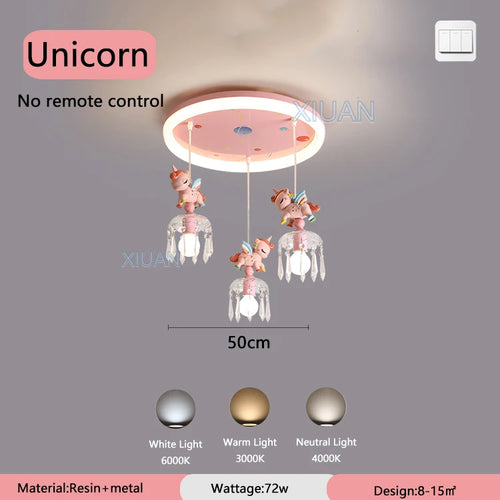 suspension dessin animé pegasus licorne pour enfants - vue 9 sur 8