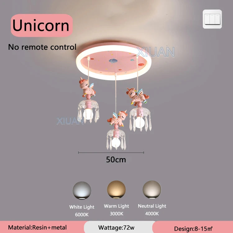 suspension dessin animé pegasus licorne pour enfants - vue 8 sur 8