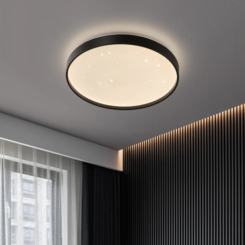 plafonnier led nordique simple rond pour décoration intérieure - vue 5 sur 14