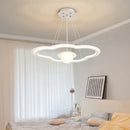 lustre led avec abat-jour nuage pour décoration intérieure