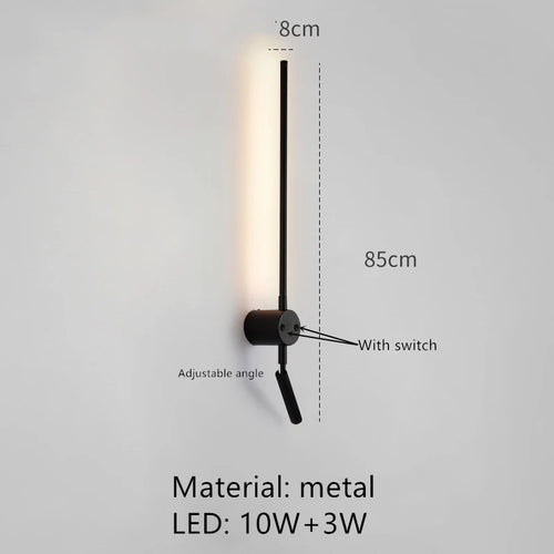 applique murale led minimaliste angle réglable 3000k - vue 19 sur 18