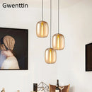 suspension en verre teinté pour une décoration moderne intérieure
