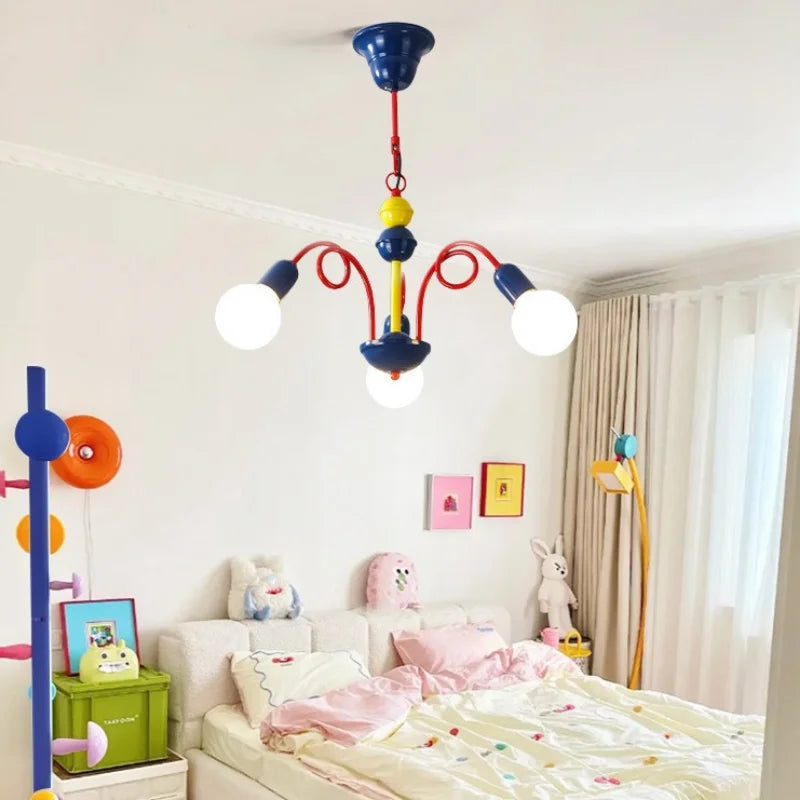 suspension vintage memphis lustre médiéval fruits luminaire lampara - vue 4 sur 10