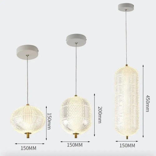 lustre moderne design simple lampe à led suspendue décorative - vue 9 sur 9