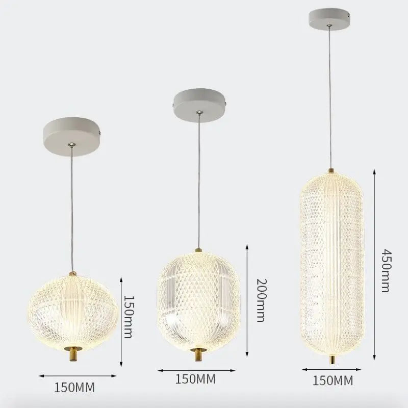 lustre moderne design simple lampe à led suspendue décorative - vue 9 sur 9