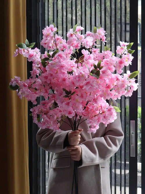 branche de fleur de cerisier artificielle pour décoration douce - vue 3 sur 11