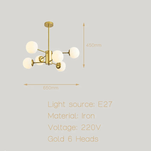 Moderne Simple suspension LED lumière fer lustre chambre salon salle à manger éclairage à la maison noir/or E27 220V plafonnier - vue 13 sur 20