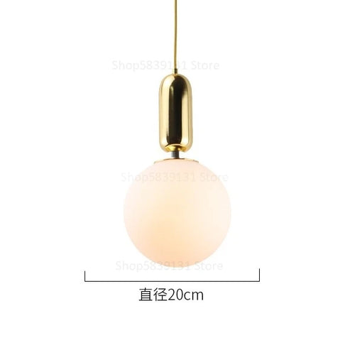 boule de verre moderne suspension lumières led éclairage intérieur décoratif - vue 13 sur 22