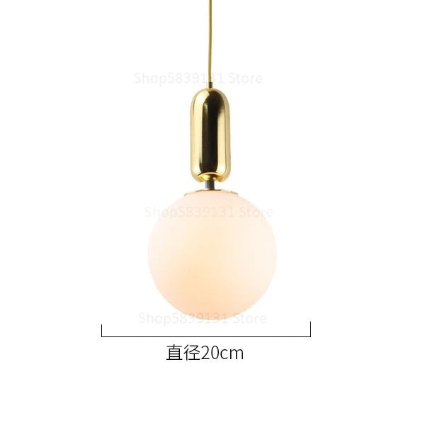 boule de verre moderne suspension lumières led éclairage intérieur décoratif - vue 13 sur 22