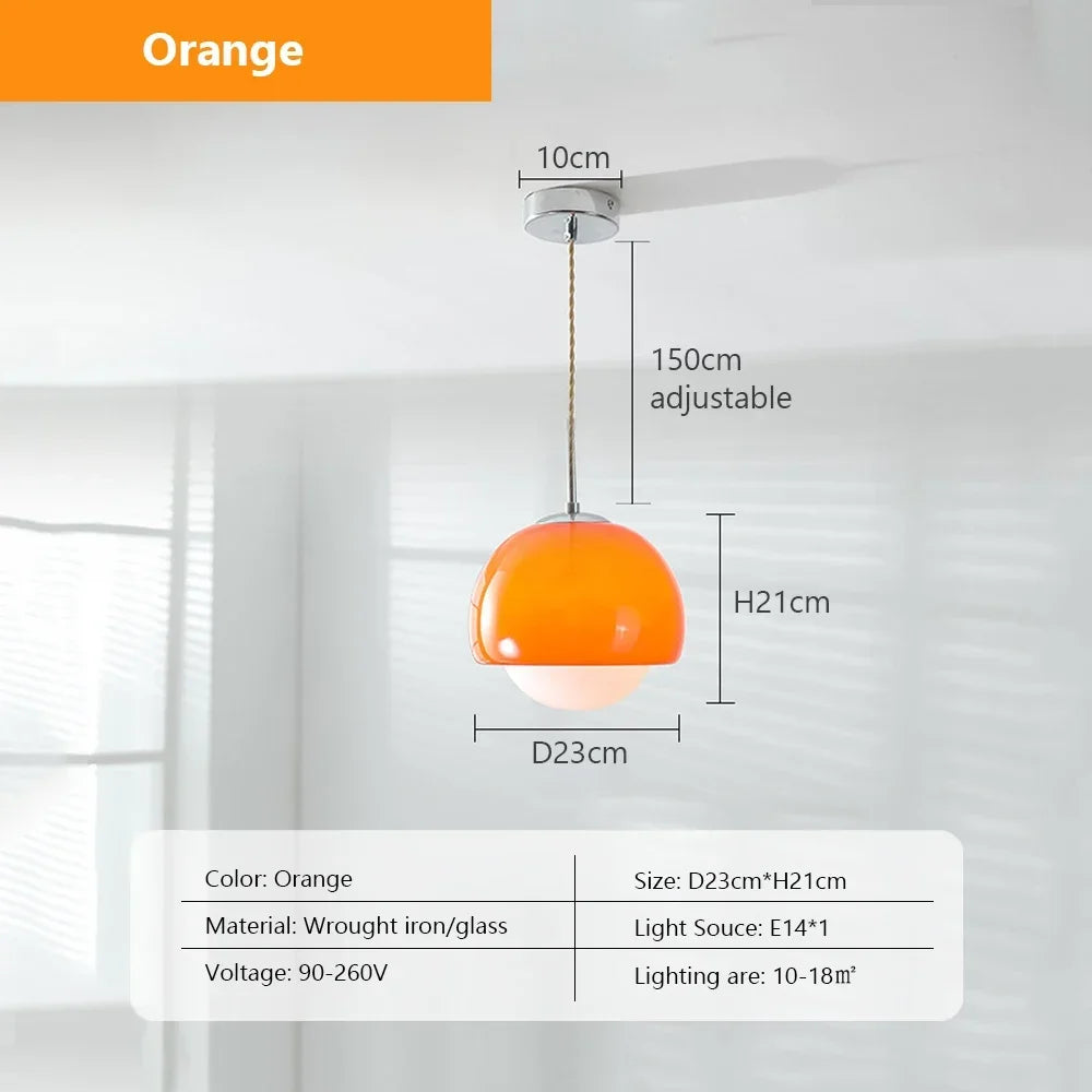 lampe suspendue nordique en verre pour intérieur décoratif - vue 8 sur 8